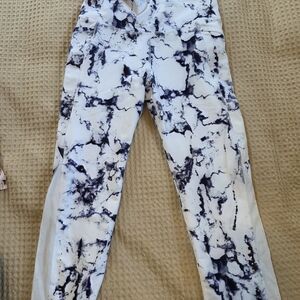 Old Navy Marble Print Leggings - Black and White
